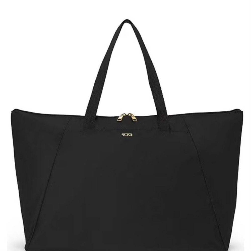 TUMI Voyageur Just In Case Large Packable Carry-on Tote Bag Black/Gunmetal